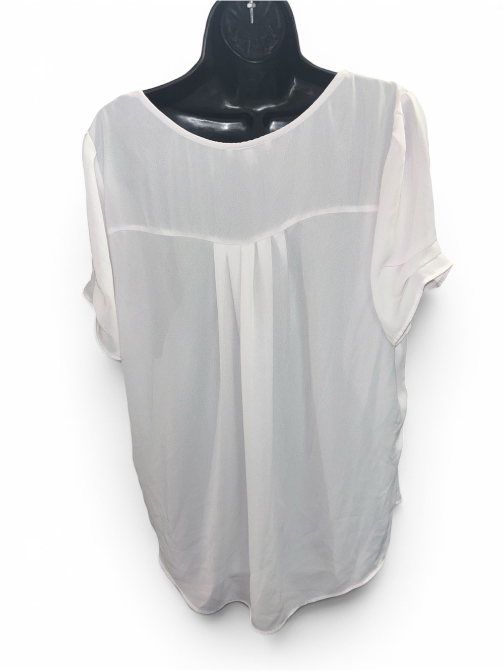 DR2 by Daniel Rainn Short-sleeve Split-neck blouse NWOT - Picture 4 of 7